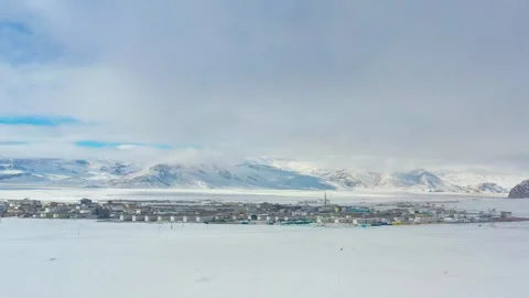 Winter alone in the city Stock Footage 243031062