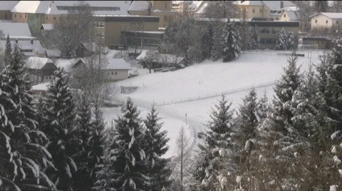 Winter in the Alps Stock Footage 596163
