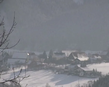 Winter in the Alps Stock Footage 1049385