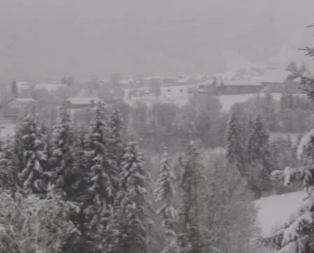 Winter in the Alps Stock Footage 1049402