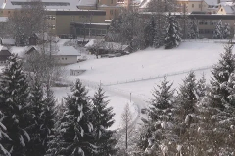 Winter in the Alps Stock Footage 1053867