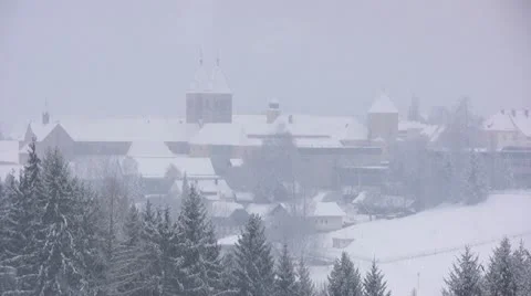 Winter in the Alps - ntsc Stock Footage 10881910