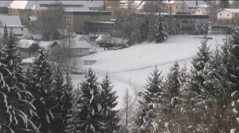 Winter in the Alps - ntsc Stock Footage 10882111