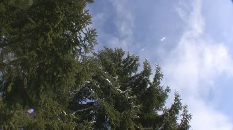 Winter in the Alps - ntsc Stock Footage 10882384