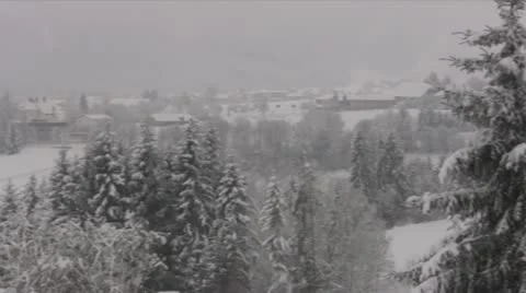 Winter in the Alps - ntsc Stock Footage 10882441