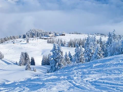 Winter in alps Foto stock