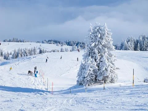 Winter in alps Stock-Fotos