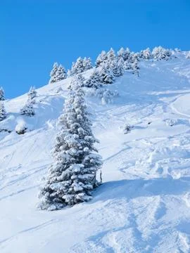Winter in alps Stock Photos