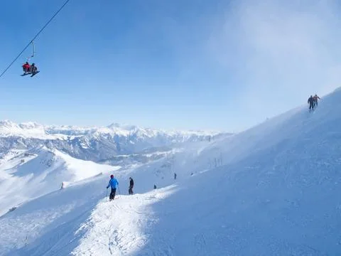 Winter in alps Foto stock
