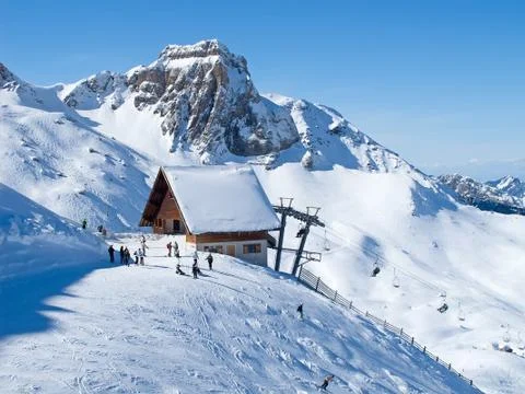 Winter in alps Foto stock