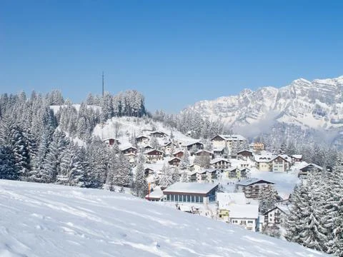 Winter in alps Foto stock