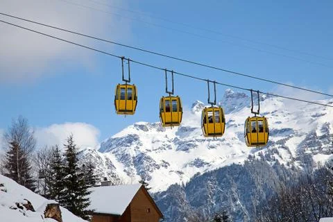 Winter in alps Stock Photos