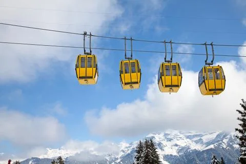 Winter in alps Stock Photos