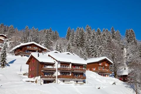 Winter in alps Stock Photos