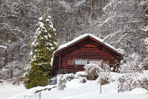 Winter in alps Stock Photos