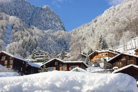 Winter in alps Foto stock