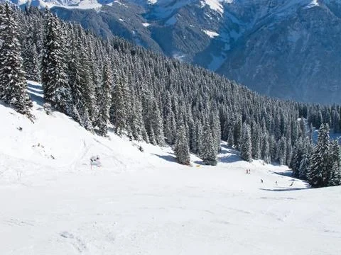 Winter in alps Foto stock