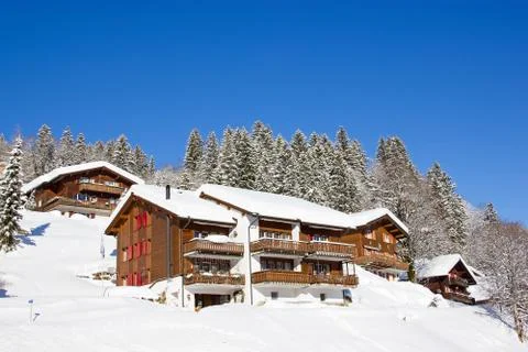 Winter in alps Foto stock
