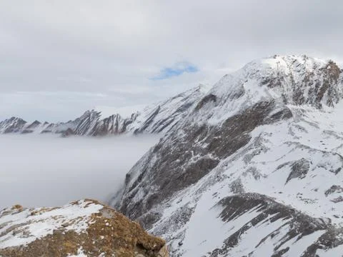 Winter in the alps Stock Photos