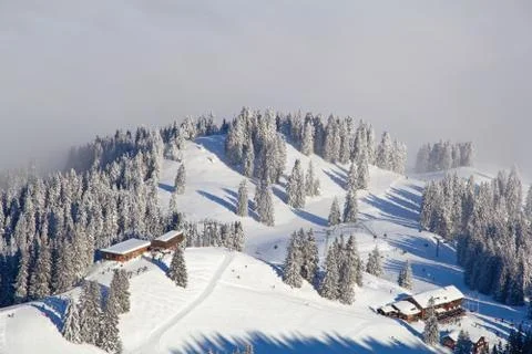 Winter in alps Stock Photos