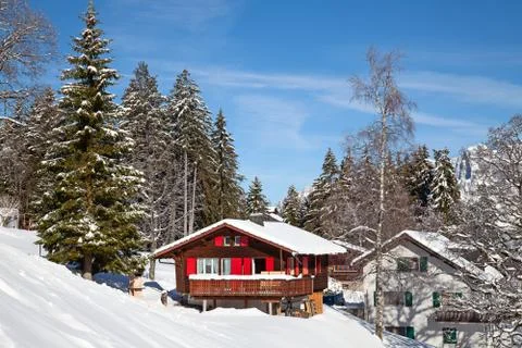 Winter in alps Foto stock