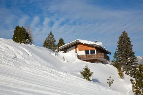 Winter in alps Stock Photos