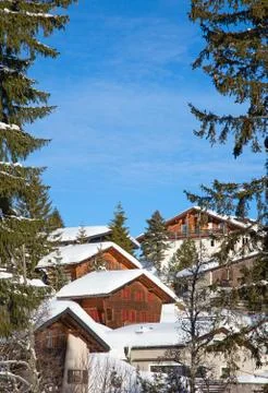 Winter in alps Stock Photos