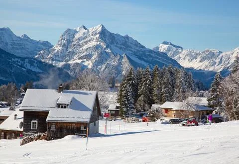 Winter in alps Foto stock