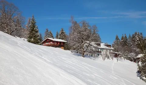 Winter in alps Stock Photos