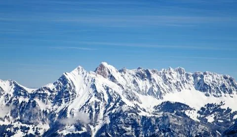 Winter in alps Stock Photos