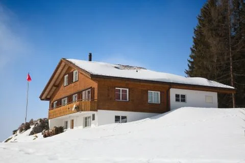 Winter in alps Stock Photos
