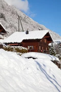 Winter in alps Stock Photos
