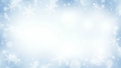 Winter and christmas background design of snowflake and snow with copy space Stock Footage 339068537