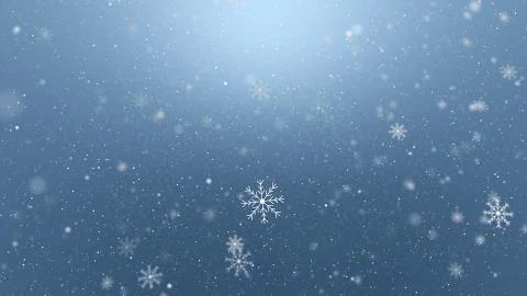 Winter and Snowflakes Stock Illustration