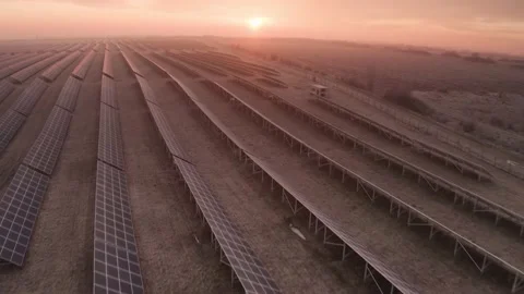 Winter and solar panels Stock Footage 171186066