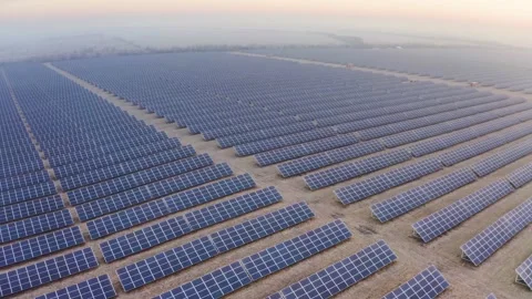 Winter and solar panels Stock Footage 171186349