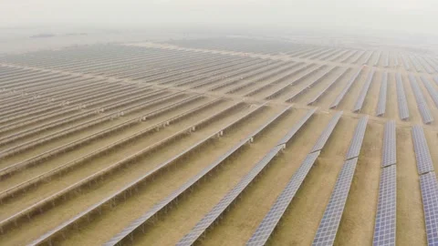 Winter and solar panels Stock Footage 171186388