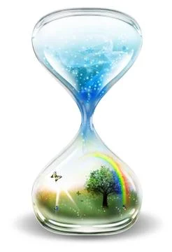 Winter and summer Stock Illustration