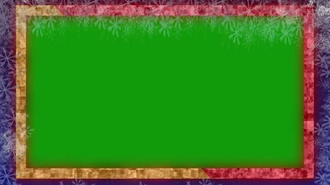 Winter Animation Background with Green Screen Frame Suitable for Video Editing Stock Footage 324914290