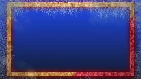 Winter Animation Background with Snowflake Frost Frame Stock Footage 322203997