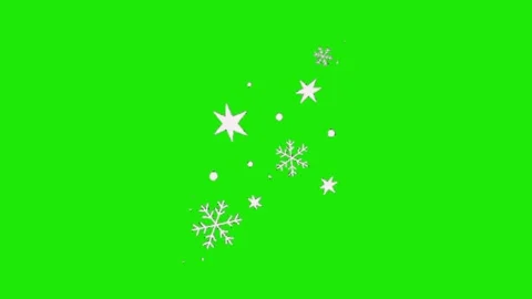 Winter animation on green screen 動画素材 329393366