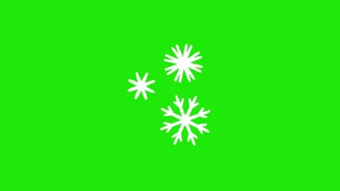 Winter animation on green screen Vidéo 329393368