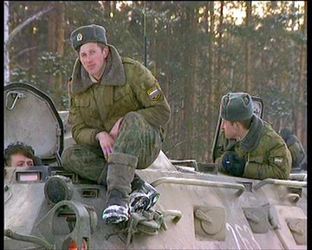 Winter. APC crew Video stock 4886100