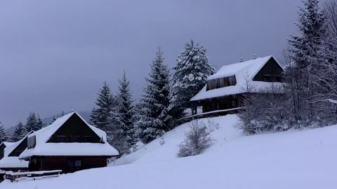Winter atmosphere at Vršky. Stock Footage 100981999