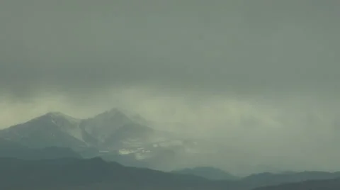 Winter Attacks the Rockies Stock Footage 54737887