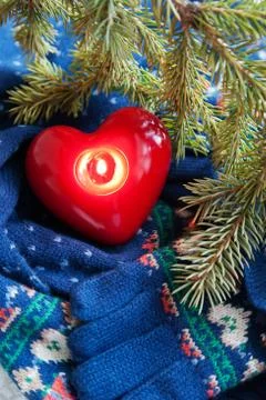 Winter attributes Stock Photos