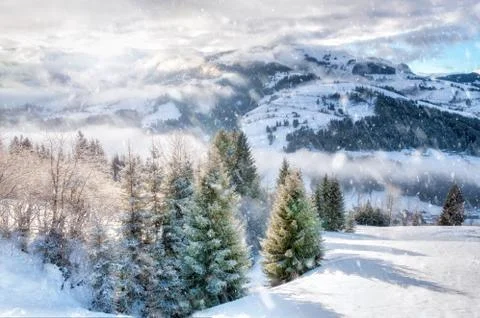 Winter in Austria Stock Photos
