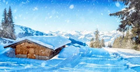 Winter in Austria Stock Photos