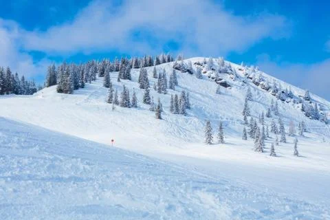 Winter in the austrian alps Foto stock