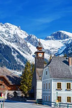Winter in the austrian alps 写真素材